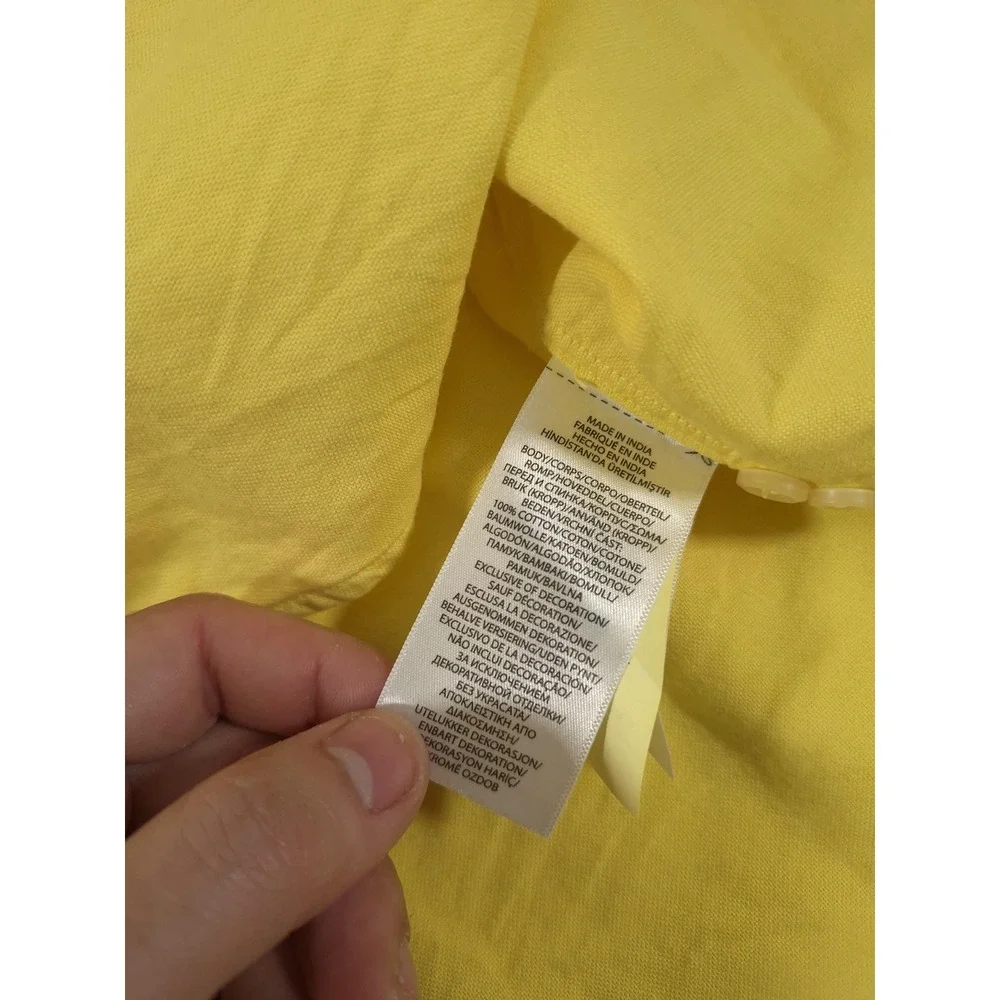 Polo Ralph Lauren Shirt Mens Big 3XLT Yellow Solid Button Down Long Sleeve Pony